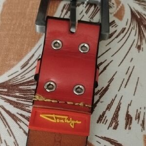 Beautiful Jon Wye Leather Belt Made In The USA